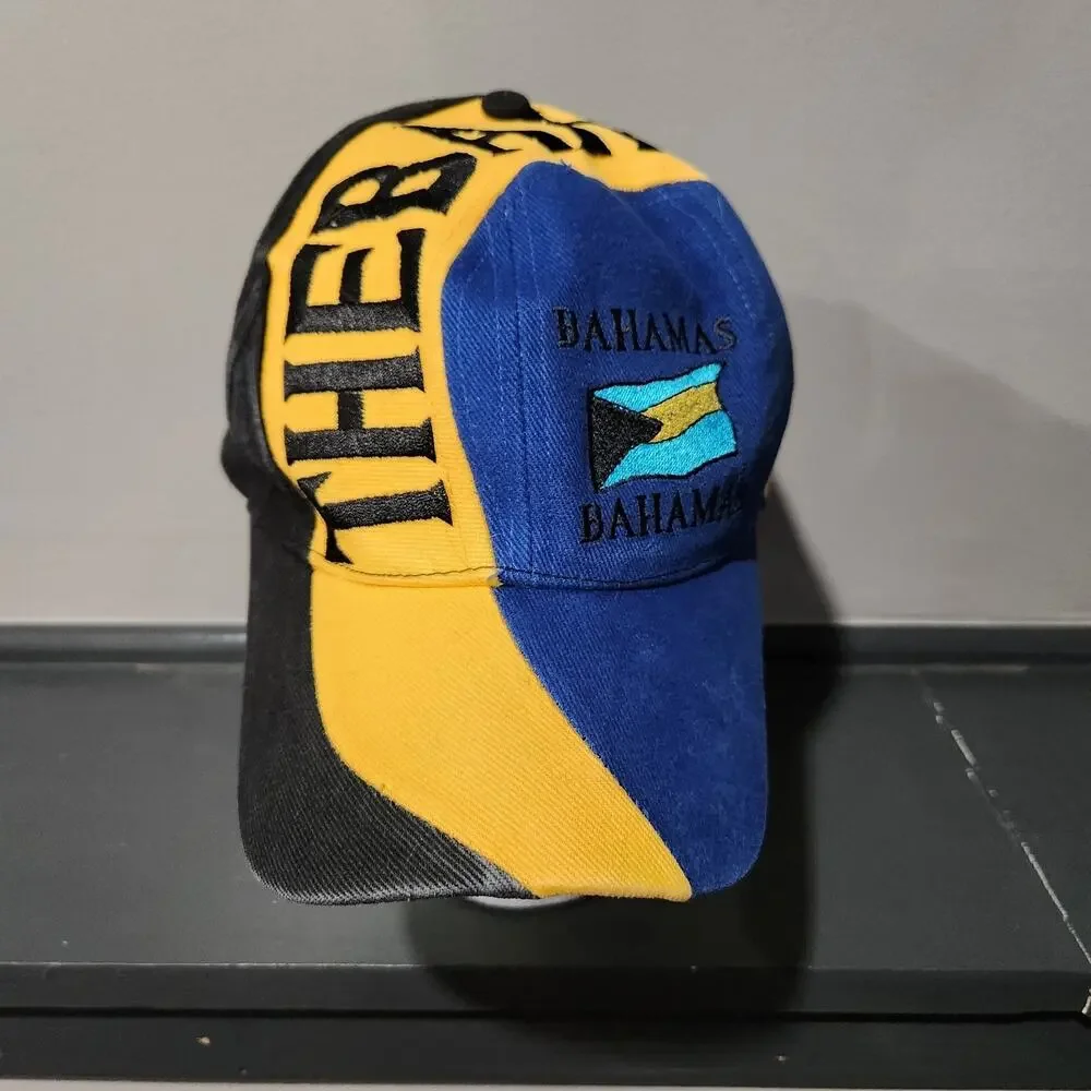 VTG 90s The Bahamas Island Dreams Adjustable‎ Strapback Hat Cap OSFA